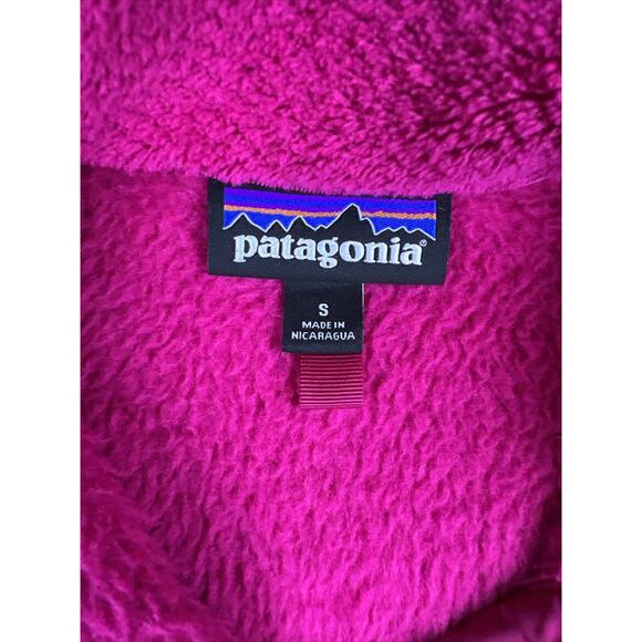Patagonia Women’s Fleece Pink Size Small Snap Top Re- Tool Thermal Pro - Picture 8 of 12